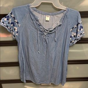 Old navy denim short sleeve